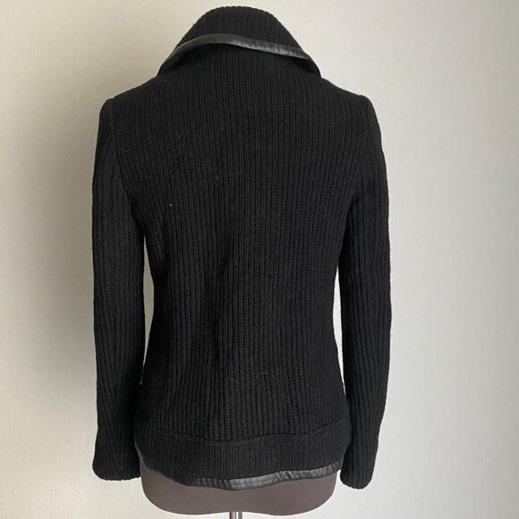 Tory Burch sz S 100% Wool knit collared button coat - Picture 5 of 8